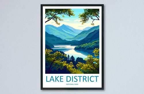 Lake district print - lake,