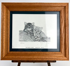 Tabby Cat Kittens Framed Art