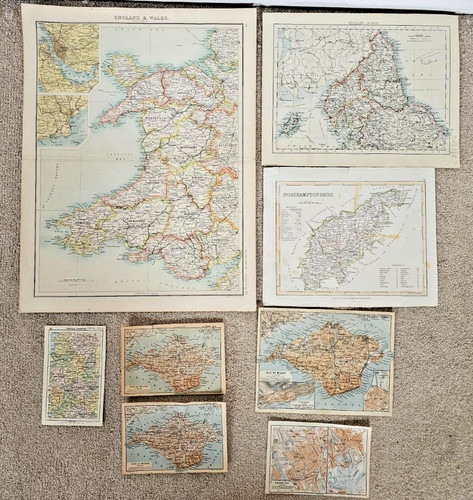 Antique maps england wales - maps,
