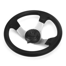11.8in Steering Wheel With Cap Assy DIY China Go Kart Karting ATV UTV Bike Parts