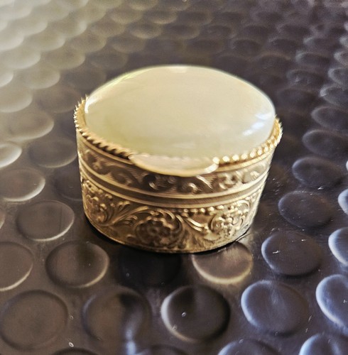 Oval green onyx agate trinket - oval,