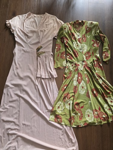 Vintage 30s 40s dress - dress, lot