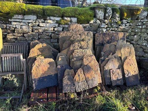 Yorkshire stone roof slates - stone,