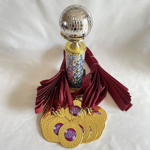 Gold dance medals - medals, &