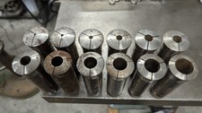 Lot of 12 Hendey No. 6 lathe collets 6H compatible with Rivett 1020S 1030S 6R