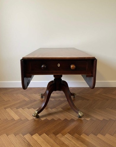 Antique polished mahogany fold - antique,