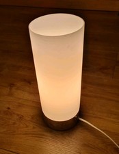 Vintage Glass Chrome Cylinder