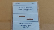 A1 Models OO Gauge Nameplate