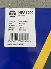NAPA NFA1290 Air Filter Insert Fits Ford Tourneo Custom Transit Custom