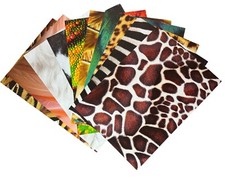 10 Mixed Animal Print A4