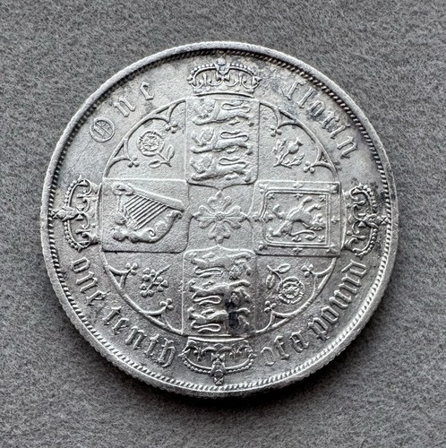 1885 gothic florin queen - gothic,