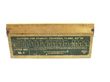 F NICE STANLEY NO. 55 PLANE BOX 4 FULL SET CUTTER IN ORIGINAL BOX T13715