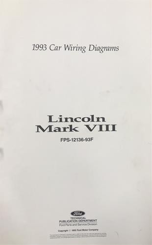1993 lincoln mark - mark, viii