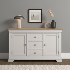 Bordeaux 2 Door 3 Drawer Sideboard Ivory/Oak