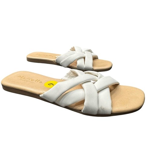 Mariella white leather italian - white,