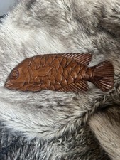 Wooden Hand Carved Fish
