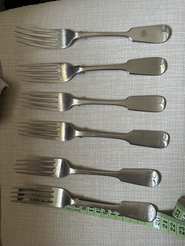 Set antique silver plated - 6,