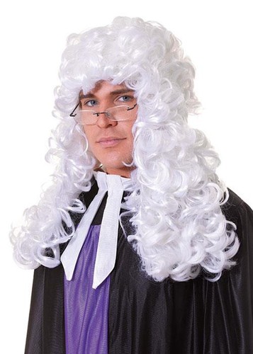 Fancy dress wig court judge - fancy, /