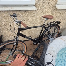 Lady push bike - lady,