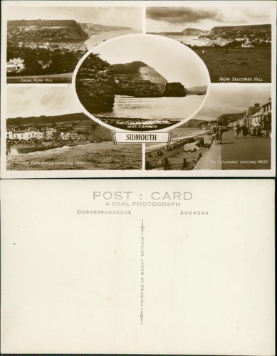 Sidmouth views real photo - views,