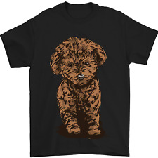 Dogs Cute Labradoodle Puppy Mens T-Shirt 100% Cotton