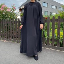 Womens Plain Black Abaya