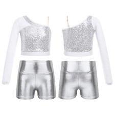 Girls 2 Piece Sequined Jazz