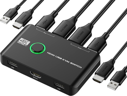 Kvm switch hdmi port - 4k,