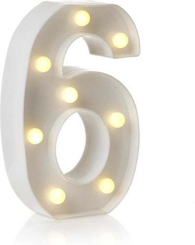 Led light number sign - led,