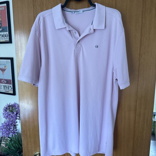 Calvin klein pink polo - calvin, shirt