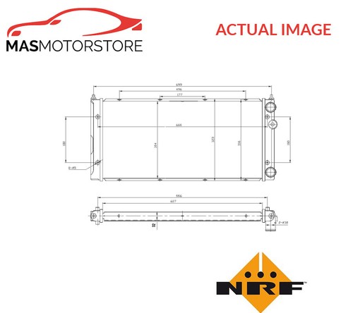 Engine cooling radiator nrf - radiator,
