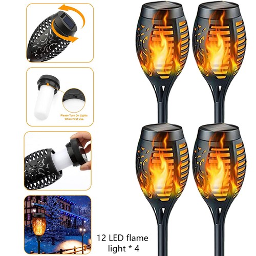 Flame effect solar - 4x,