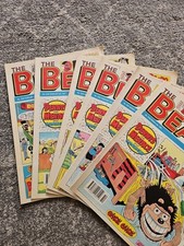 6 X Vintage BEANO comics