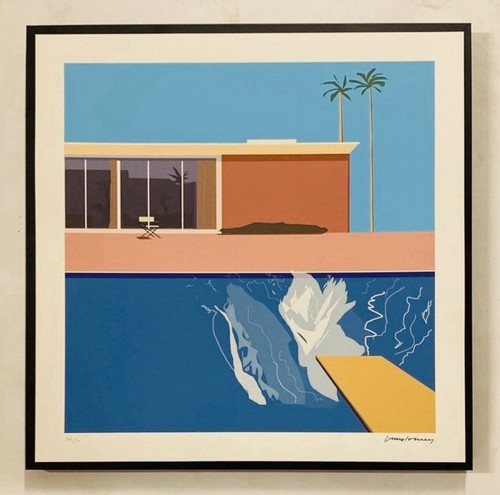 David hockney print by - david,
