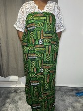 Original Nigerian Handmade Ankara With Lace, Luxurious Ankara Dress For Women.