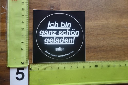 Old sticker cosmetic shaver - sticker,