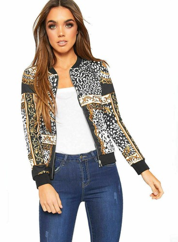 Ladies bomber zipper jacket - zipper,