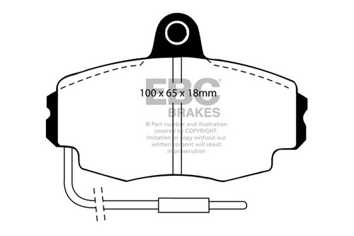 Ebc ultimax front brake pads - front,