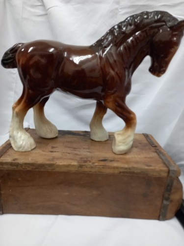 Large vintage ceramic shire - ceramic,