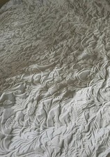 kingsize Dorma Winchester Bedspread 235Cm x 235 Cm  Light Grey embroidered