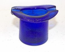 Vintage Cobalt Blue Glass Top