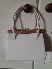 Vintage White Kelly Handbag