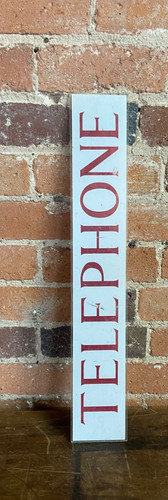 Original vintage red telephone - red,