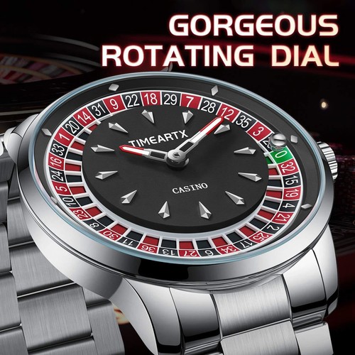 Casino roulette watch with - casino, watch.