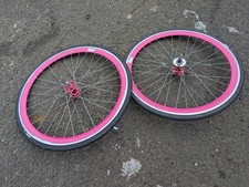 Pink Fixie Bike Wheels 700 /
