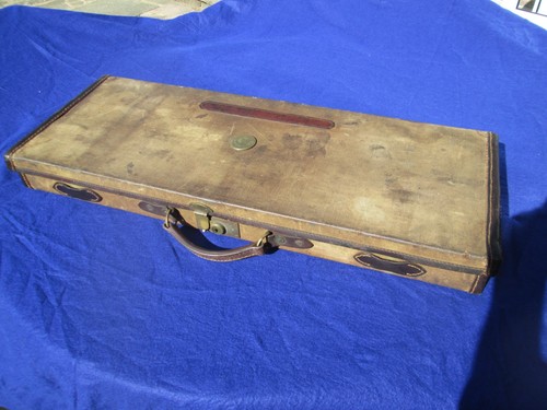 Canvas leather gun case - canvas,