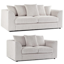 corner sofa jumbo cord & 3+2 sofas  6 colours available free nationwide delivery