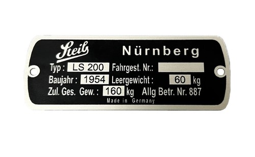 Steib nameplate ls200 - nameplate,,