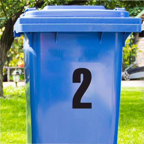 White wheelie bin - white, &