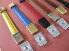 Real Leather strap handle for speakers,amp,flight boxes etc/nickel brass black 